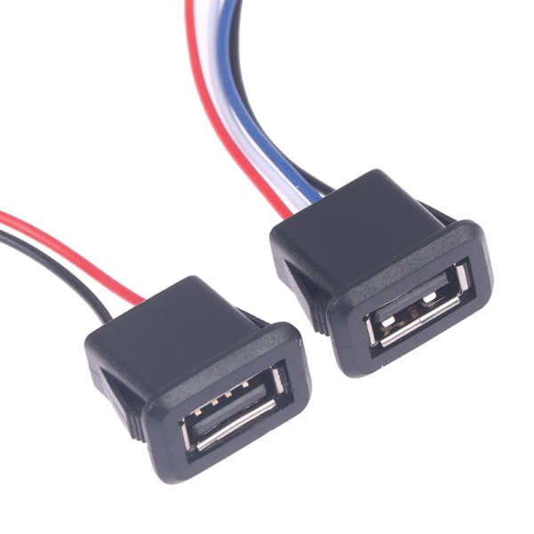 USB2.0 hona power Laddningsportkontakt med kabel USB 2Pin