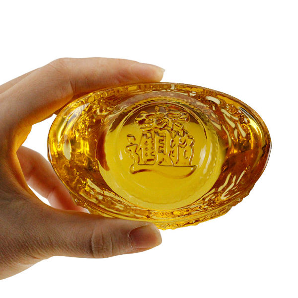 Stil Citringöt Guld Kristallglasfärgad glasyr Rikedom Mo C