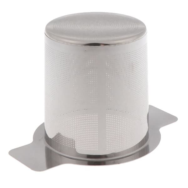 Rostfritt stål Mesh Te Infuser Metal Cup Sil Lösblad