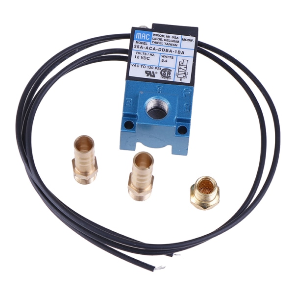 1 set magnetventil 1/8'' 35A-ACA-DDBA-1BA med ljuddämpare i mässing