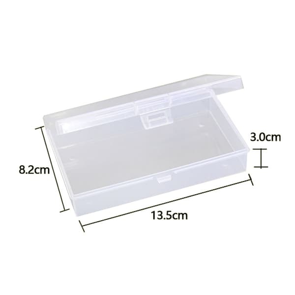 Transparent plastförvaringslåda organizer De Transparent