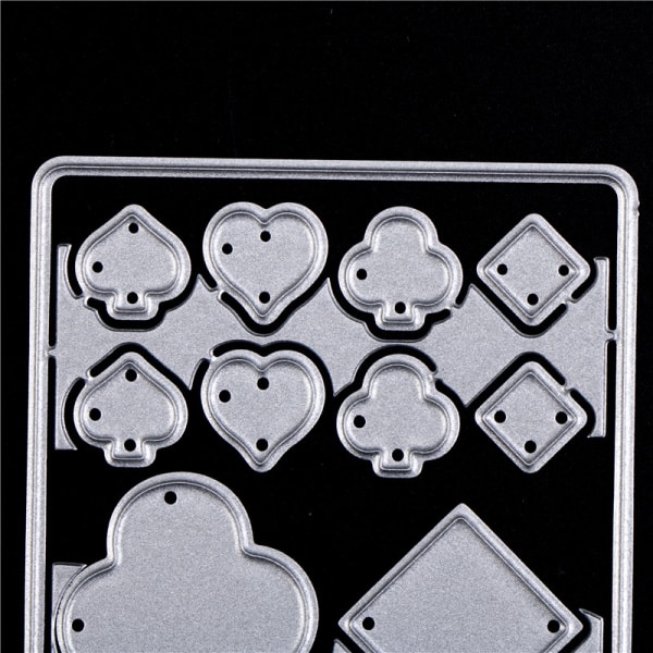 Pokerspelkort ting Dies Stencils DIY Scrapbook Album Card