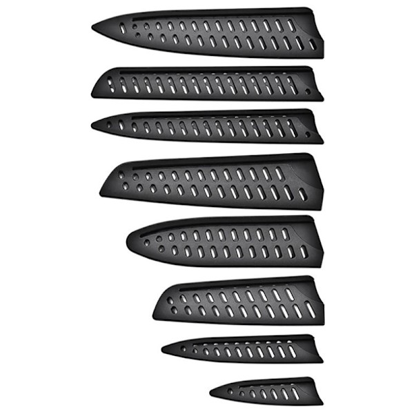 Svart plastskydd för köksblad för 3,5-10 tum 8in Slicing knife