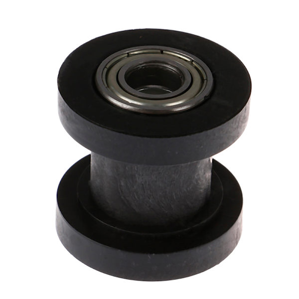 10 mm Kedjerulle Slider Spännare Justerare Pulley Wheel Guide Black