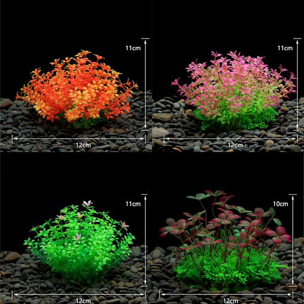 Simulering Artificiell s Aquarium Dekor Vatten Ogräs Ornament Aq 7
