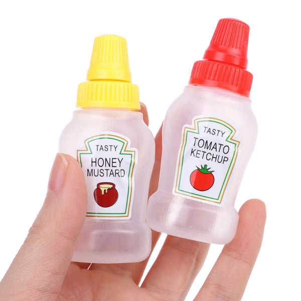 1st Mini Smaksättningssås Flaska Portabel Ketchup Salladsdressing soy sauce