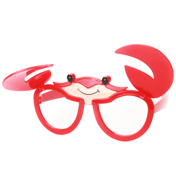 Rolig hopfällbar krabba kostym glasögon nyhet solglasögon födelsedag