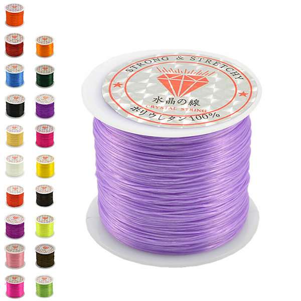 50M Strong Stretch Elastisk sladd Trådlina Armband Halsband Str egg yolk