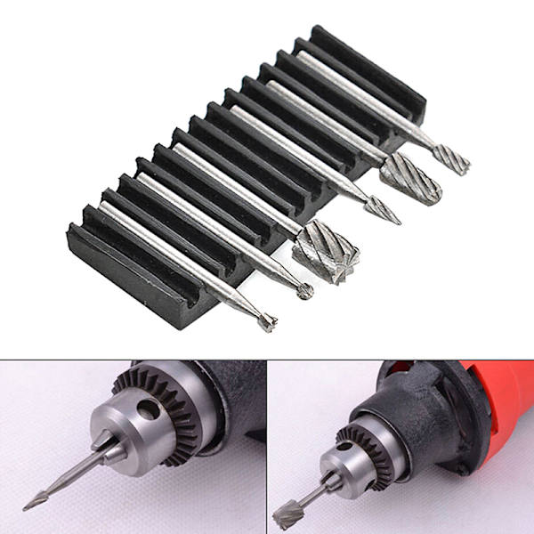 6 st HSS-fräsfrässlipbitar Burr Dremel Rotary Tool A