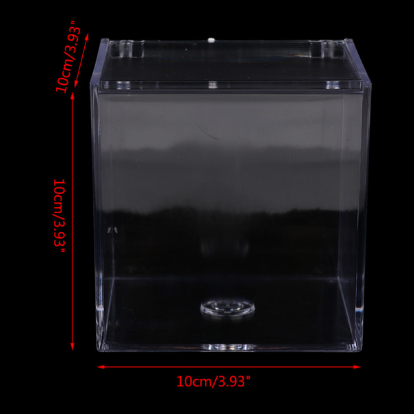 Akrylkapsel Kaffeförvaringsboxhållare Transparent Dammtät