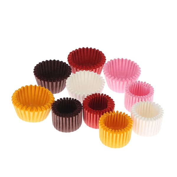 1000 st Mini chokladpappersfodral Bakmuffinskaka Cupcake C Pink