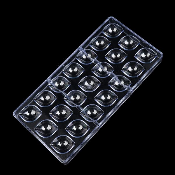 3D Form Polykarbonatbricka Kula Kula Tjock Kaka Mol Transparent