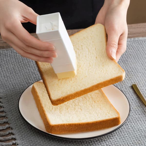 Handy Solid Butter Spreader Hållare Sticks Förvaringsbehållare Ch White