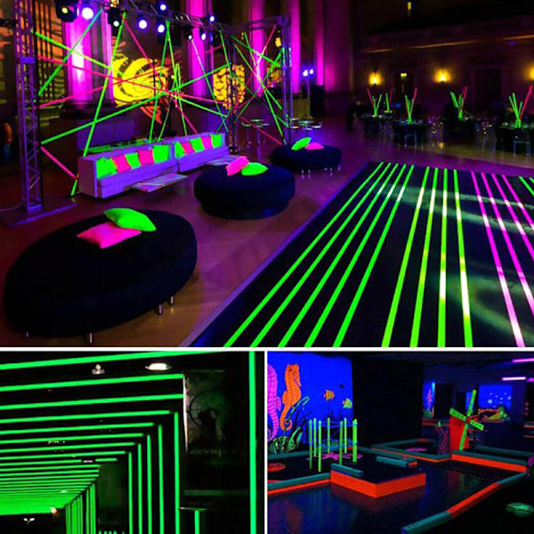 UV Reactive Tape Blacklight Fluorescent Tape Glow in The Dark N Yellow