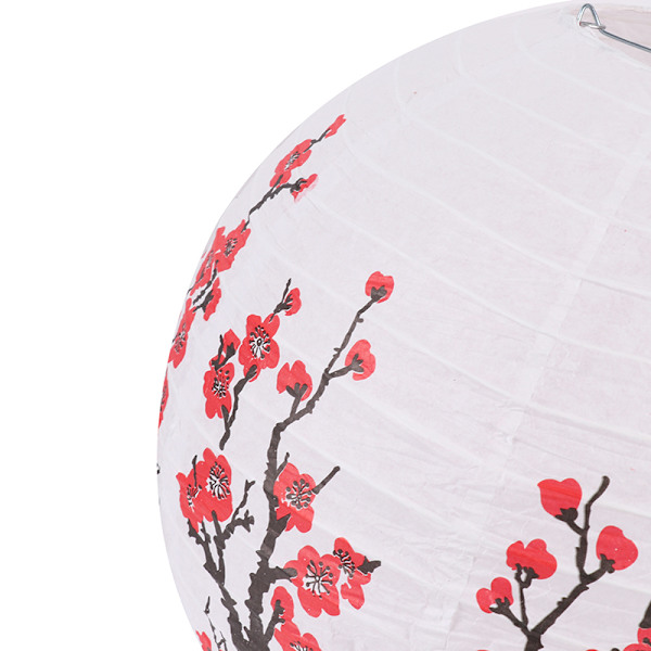 35 cm Plum Blossom Runt Papper Lykta Lampskärm Oriental Styl 30*30cm