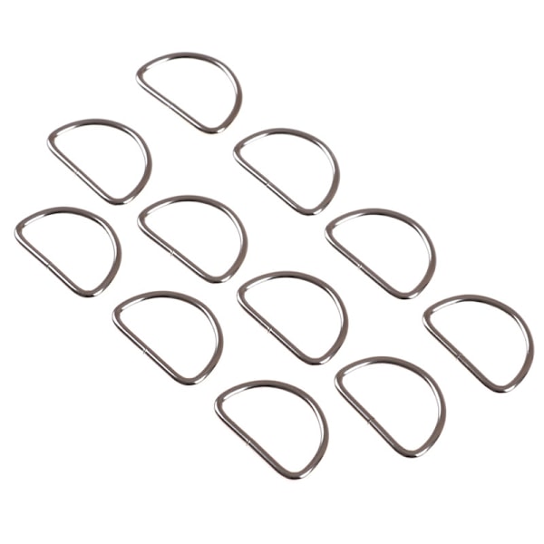 10ST Metall 25mm D Ringväska Spännen För Klädväska Case Stra