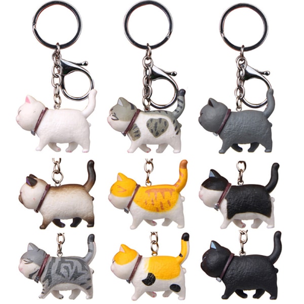 Self Healing Warm Series Cat Keyring Simple Cat Handmade Keyc I