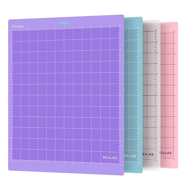 12x12in PVC självhäftande matta Basplatta Verktygsdyna Gör-det-själv tomt Purple