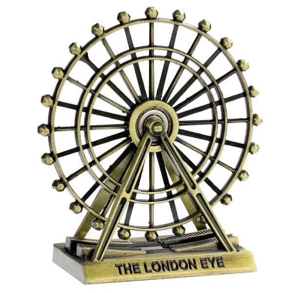 London Eye Ornament Art Figurine Retro roterbart pariserhjul M Bronze