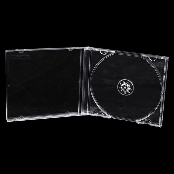 1 ST ReadStar Transparent Plast Single Piece case CD- case
