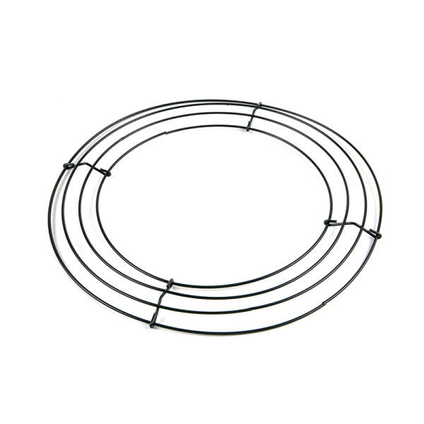 Rund Hoop DIY Christmas Wire Krans Ram Vägghängande För Ons 10 inch