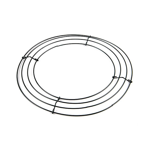 Rund Hoop DIY Christmas Wire Krans Ram Vägghängande För Ons 12 inch