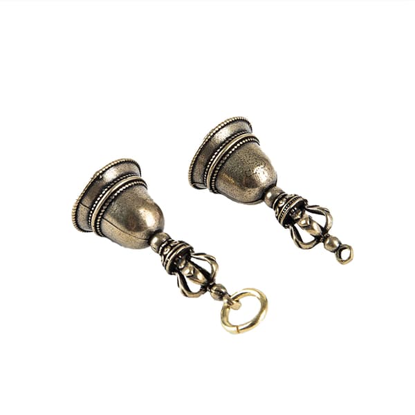 Mässing Hantverk Bell Key Car Wind Bell Tibetansk Bell Gift Home D A