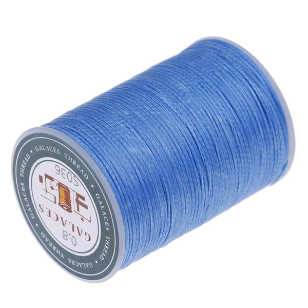 1 st vaxad tråd 0,8 mm 90 m polyestersnöre Sömnadssöm Blue