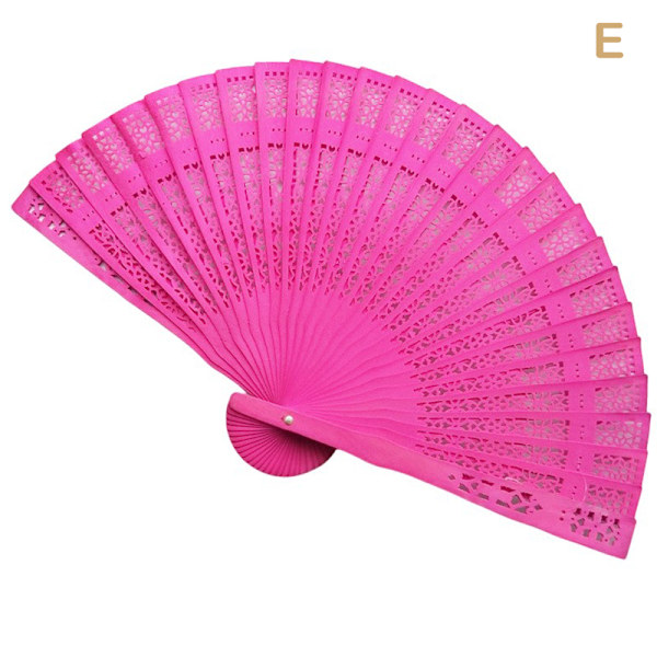 Mode Bröllop Hand Doftande Party snidade Bambu Folding Fan E