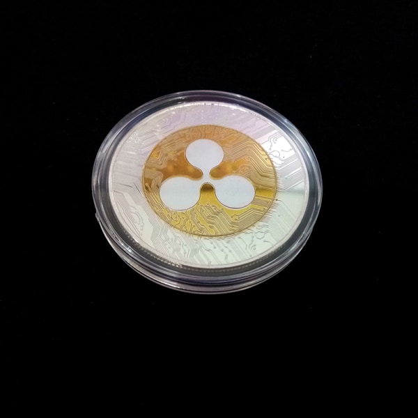 1st Pläterad Ripple Coin XRP CRYPTO Jubileums Ripple XRP Col