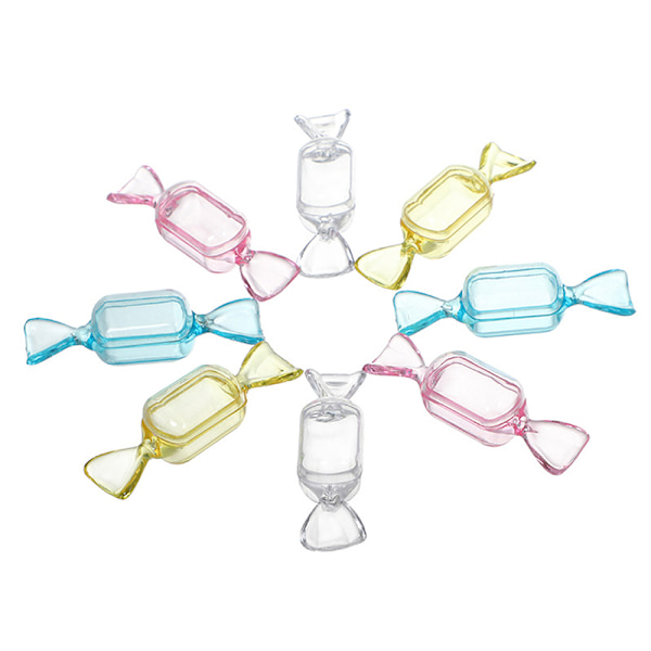 10 st Creative Candy Packaging Box Material Akryl Candy Form Clear