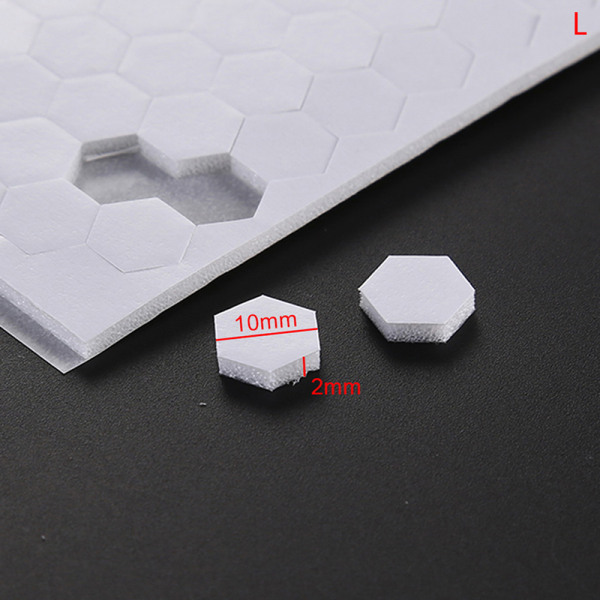 3D dubbelsidig självhäftande remsa Hexagon skumprickar Lägg till kortdjup 10*2mm