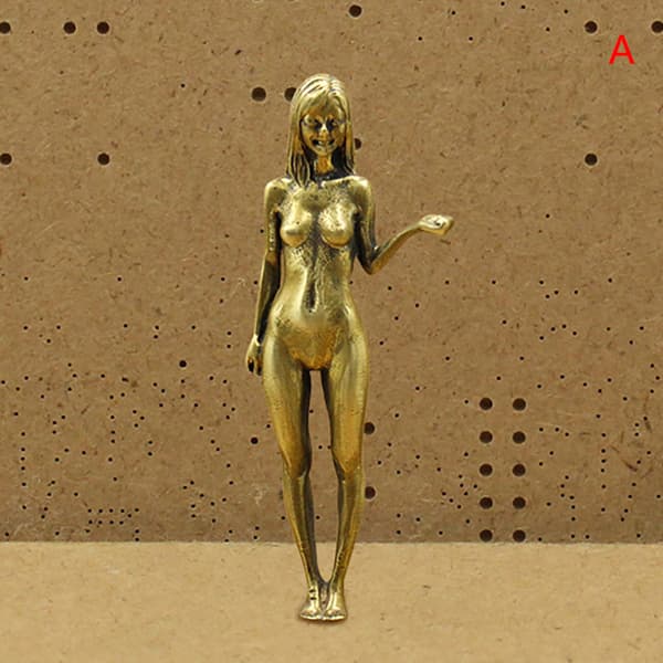 Mässing Skönhet Koppar Ornament Antika Handgrepp Bare Hand Mode B