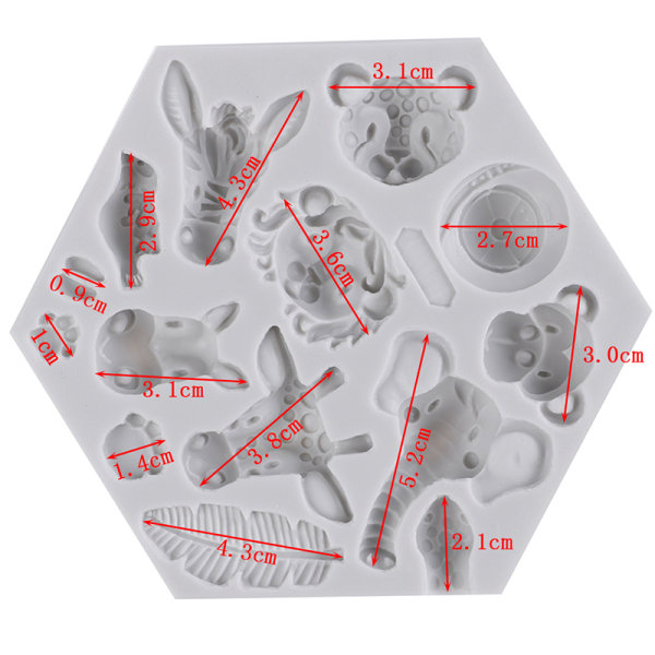 Skogsdjur mould molds skogsdjur tårtdekor