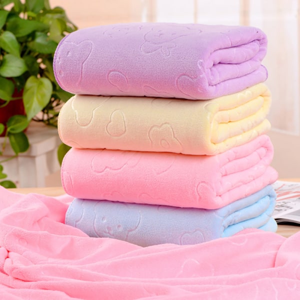 Badlakan Absorberande Snabbtorkande Super Large Badlakan Mjuk T Light yellow