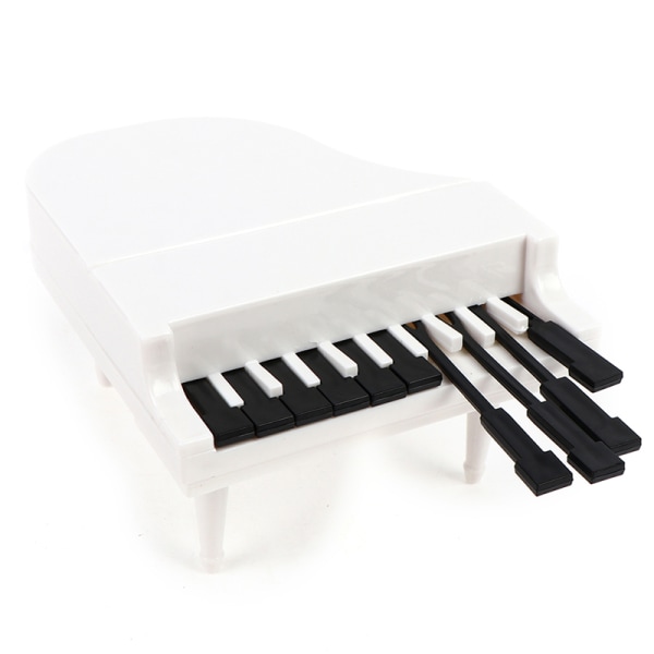 10st Mini Kid Piano Fruktgaffel Tecknad Snack Tårta Dessert Fr Black