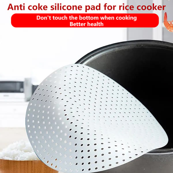 1 st vit rund risångmatta Papper Silikon Förtjockad Non S 28CM