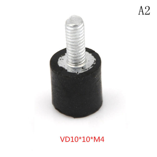 M3 M4 M5 M6 M8 gummidämpare Antivibrationsisolatorfästen 0 VD10*10*M4