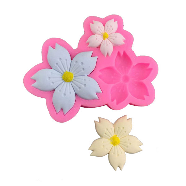 Nya sorters Blossom Flower Mjuk Form Fondant Choklad D A