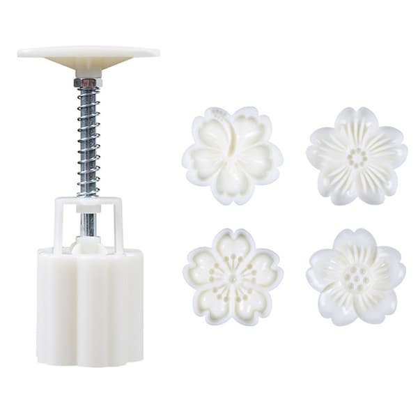 4st/ Set Form Form Cherry Blossom Form 3D Hand Press Bakewa