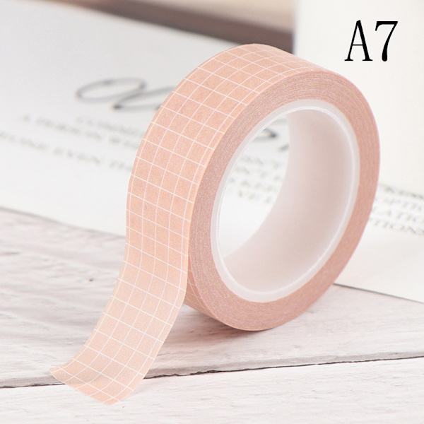 Dekor Rutnät Papper Tejp Set för Planner Scrapbooking Bujo Masking A7