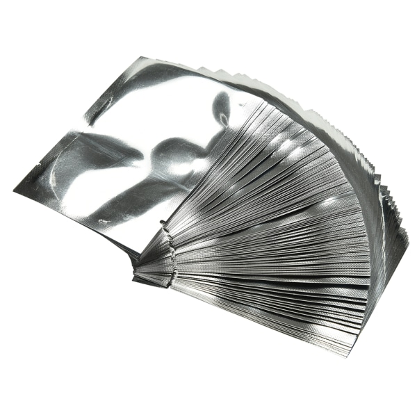 100 x Silver aluminiumfolie Mylarpåse Vakuumpåsar Sealer Förvaring 7*10