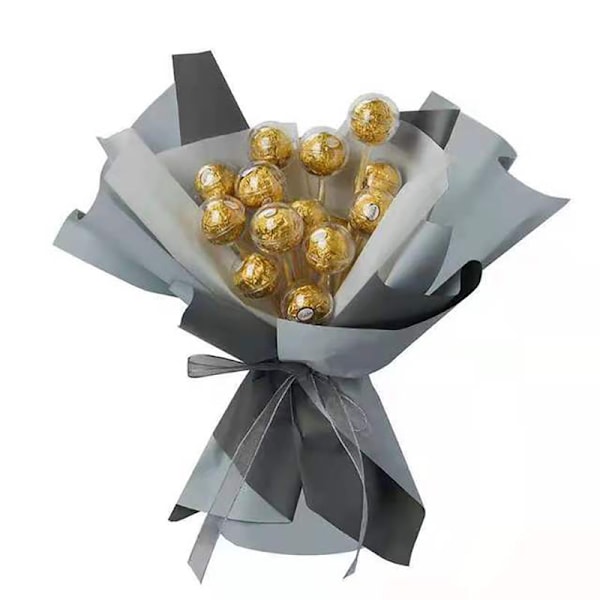 50 Styck Klar Choklad Box Tryffel Liner Blomma Candy Box Bouque 50 pcs