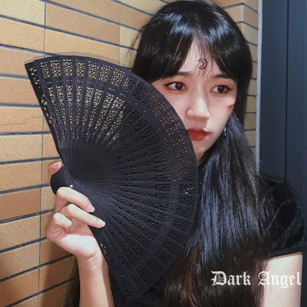 Mode Bröllop Hand Doftande Party snidade Bambu Folding Fan C
