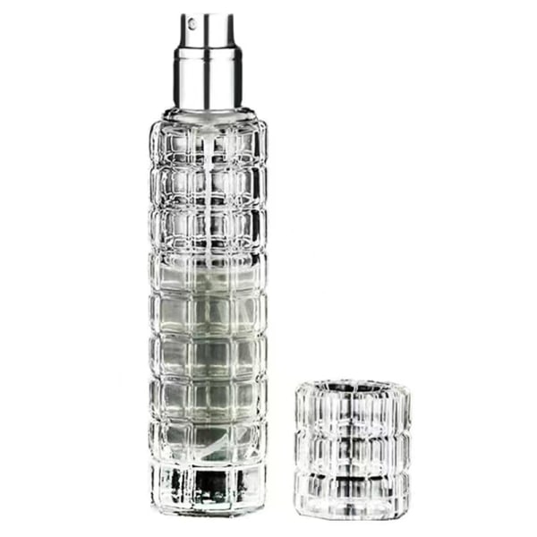 30ml glas tjock botten cylinder spray parfymflaska tom Silver