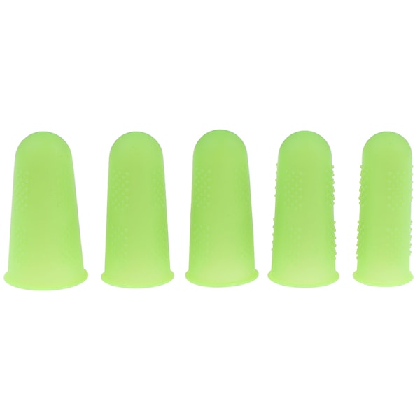 5st Silikonfingrar Cover Anti- Värmebeständig Anti Green