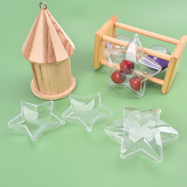 Transparent plastkula klar plast hantverkskula för C 10