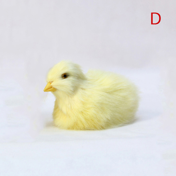 Realistisk pälsdjur docka Simulering Chick mjuk plysch Toy Chi D
