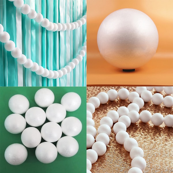 10 Rund Vit 80mm Polystyrene Foam Ball Moing Sphere Styrofoa