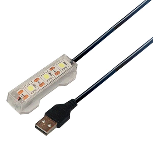 Fish Tank Light Plast Small Aquarium Light USB LED Red